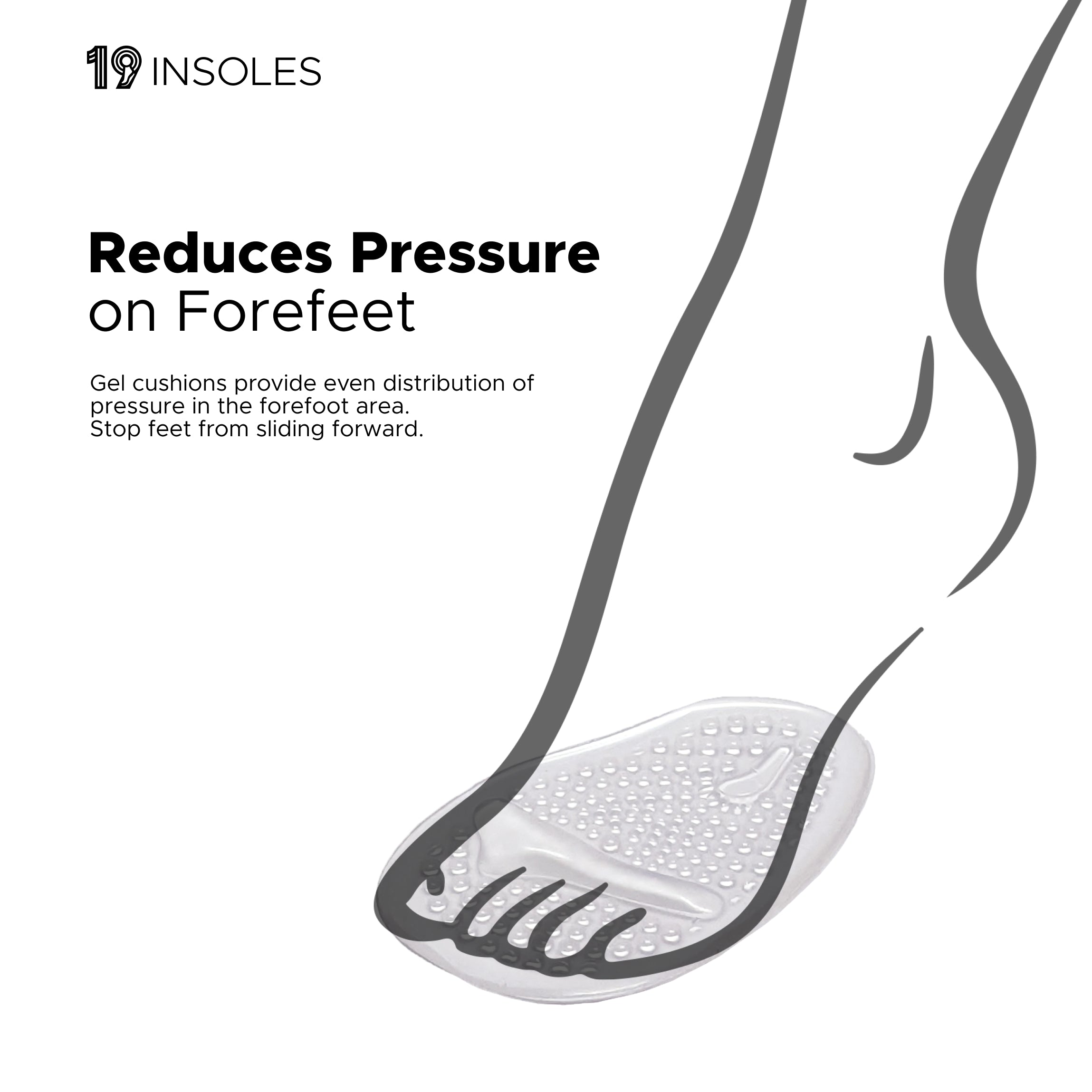 High Heels Insoles with Arch
