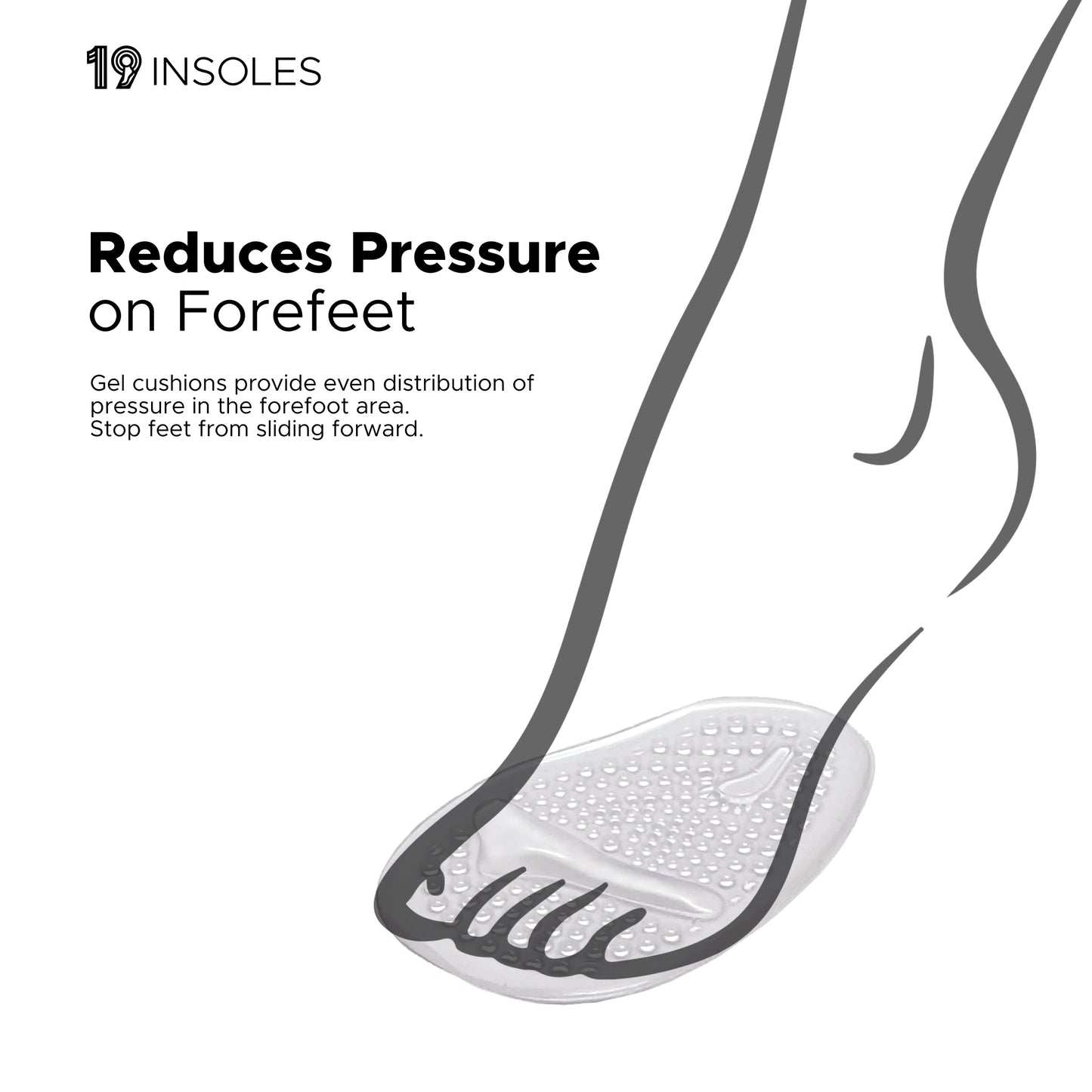 High Heels Insoles with Arch