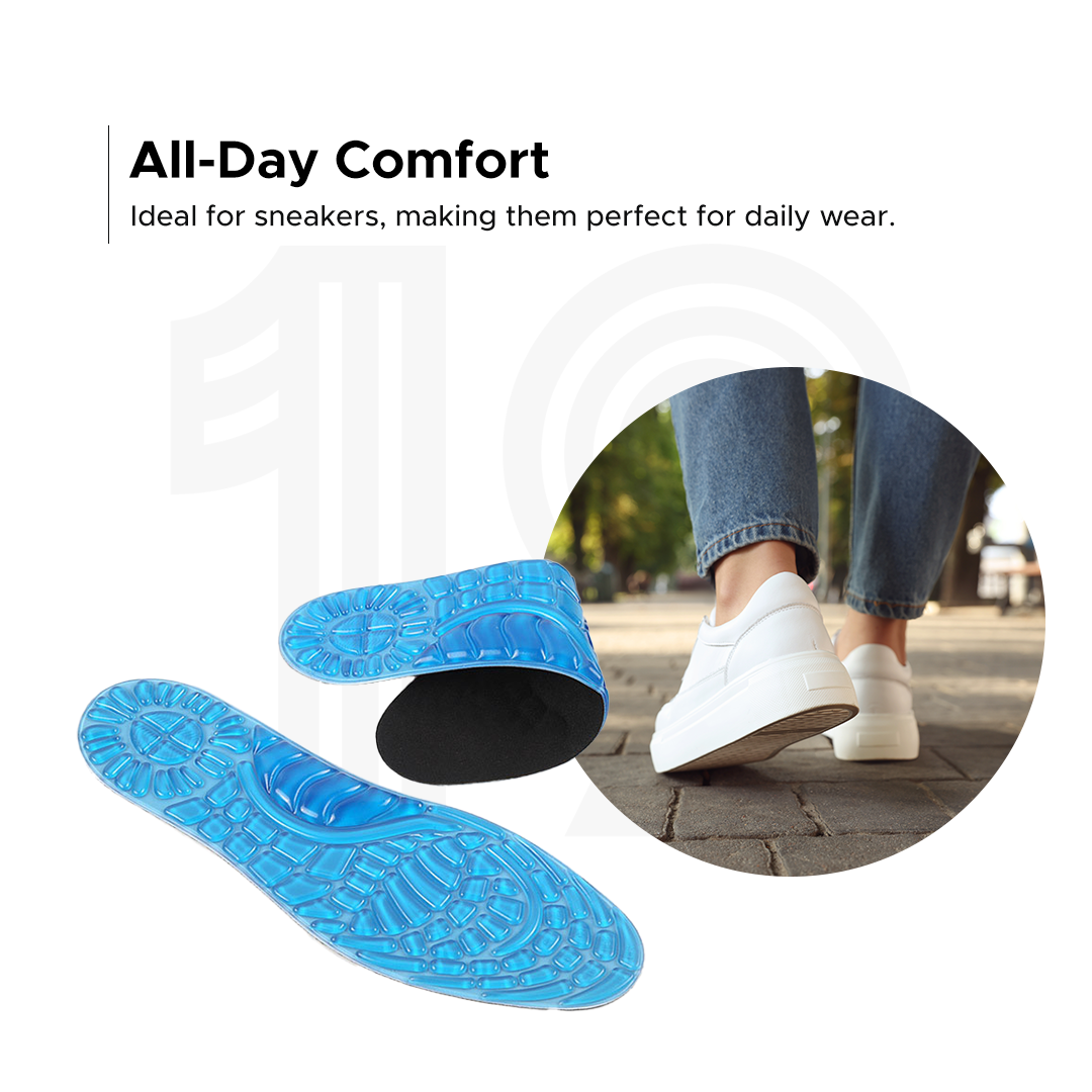 Everyday Gel Insoles (Ideal for sneakers and formal shoes)