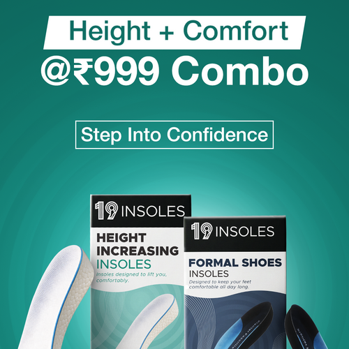 Height Increasing + Formal Shoes Insoles Combo Pack
